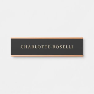 Minimalist Elegant Classical Professional Simple Door Sign