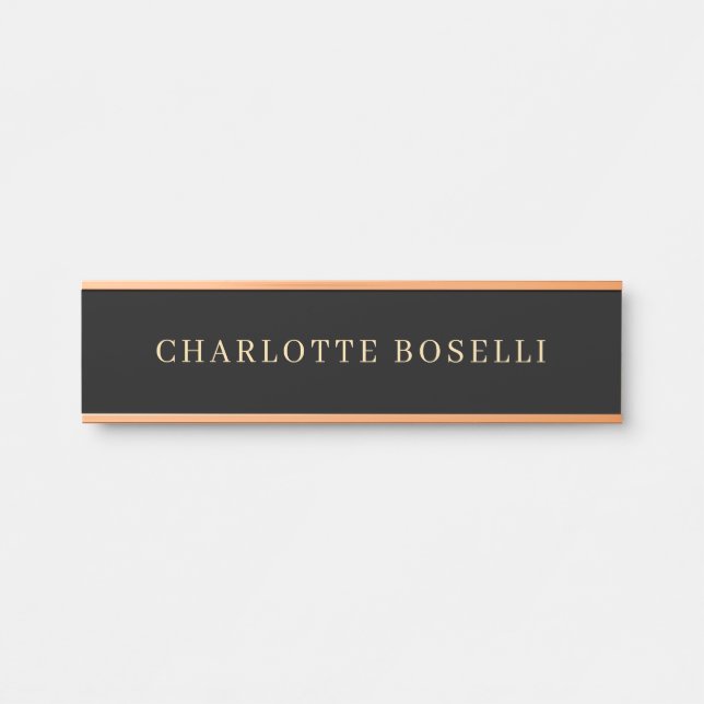 Minimalist Elegant Classical Professional Simple Door Sign (Front)