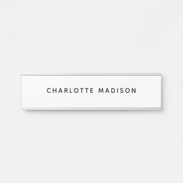 Minimalist Elegant Classical Professional Simple Door Sign (Front)