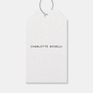 Minimalist Elegant Classical Professional Simple Gift Tags