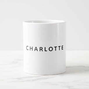 Minimalist Elegant Classical Professional Simple Large Coffee Mug