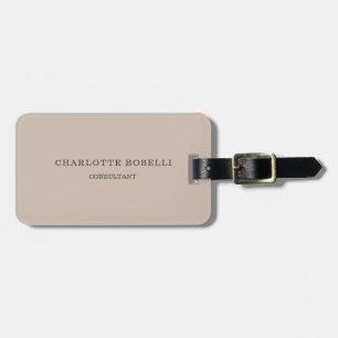 Minimalist Elegant Classical Professional Simple Luggage Tag