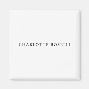 Minimalist Elegant Classical Professional Simple Magnet