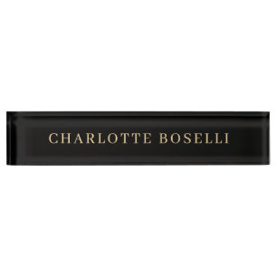Minimalist Elegant Classical Professional Simple Nameplate