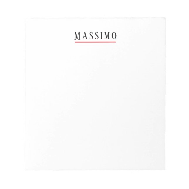 Minimalist Elegant Classical Professional Simple Notepad (Front)