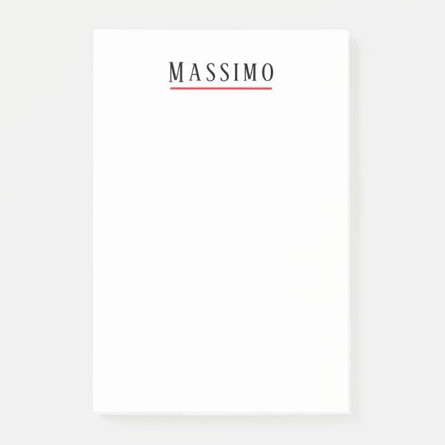 Minimalist Elegant Classical Professional Simple Post-it Notes (Front)