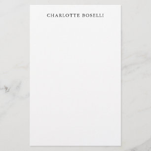 Minimalist Elegant Classical Professional Simple Stationery