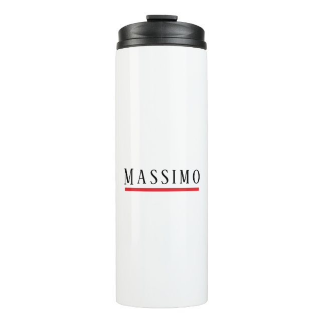 Minimalist Elegant Classical Professional Simple Thermal Tumbler (Front)