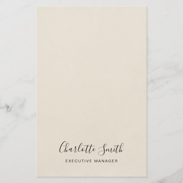 Minimalist Elegant Classical Professional Stationery (Front)