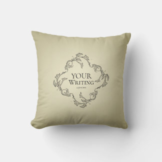 Minimalist Elegant Custom Text Cushion