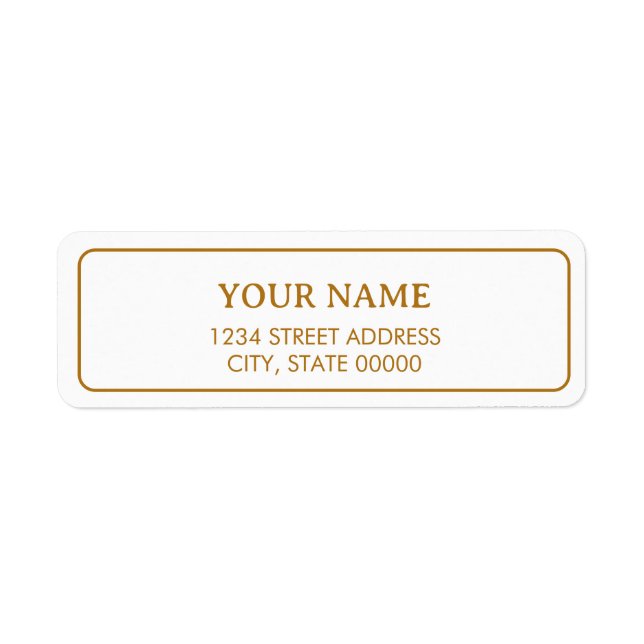 Minimalist Elegant Faux Gold  (Front)