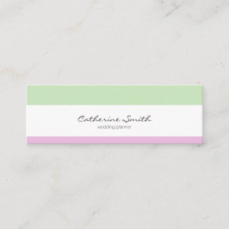 minimalist, elegant female mini business card