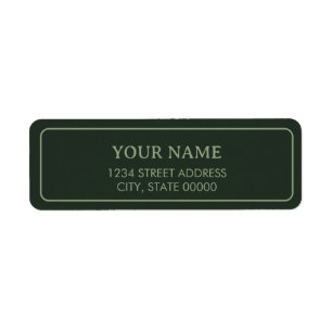 Minimalist Elegant Forest Green