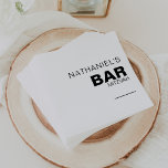 Minimalist Elegant Formal Bar Mitzvah Napkins<br><div class="desc">These minimalist elegant formal bar mitzvah napkins are perfect for a traditional religious celebration. The design a beautiful font in a white background to compliment your event.</div>