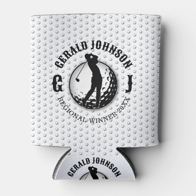 Minimalist Elegant Golf Design Can Cooler (Front)