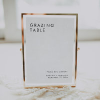 Minimalist Elegant Grazing Table Sign
