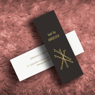 Minimalist Elegant Hair Stylist Business Card