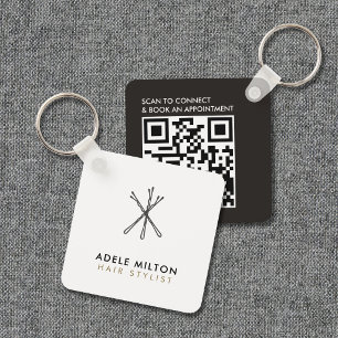 Minimalist Elegant Hair Stylist Hair Pins Key Ring