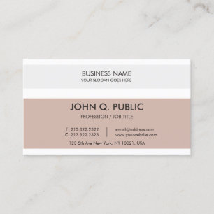 Minimalist Elegant Harmonic Colours Company Plain Business Card