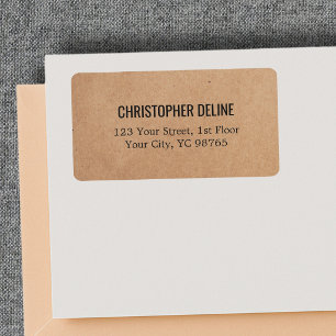 Minimalist Elegant Kraft Paper Label
