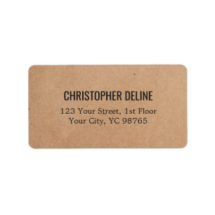 Minimalist Elegant Kraft Paper Label