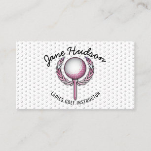 Minimalist Elegant Ladies Golf Design Business Card