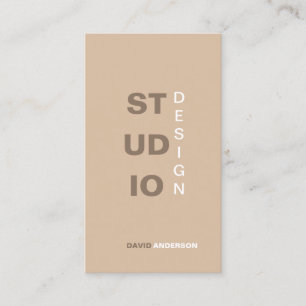 Minimalist Elegant Logo Interior Studio Design Business Card