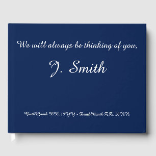 Minimalist & Elegant Memorial Guestbook