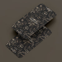 Minimalist Elegant Modern Floral Black 