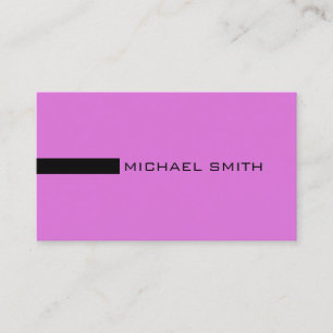 Minimalist Elegant Modern Orchid and Black Business Card