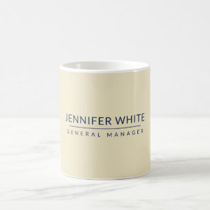 Minimalist Elegant Modern Plain Coffee Mug