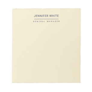 Minimalist Elegant Modern Plain Notepad