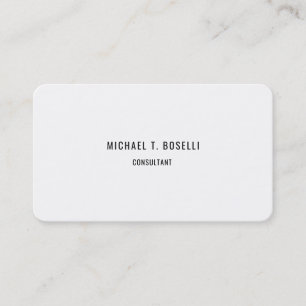 Minimalist Elegant Modern Professional Simple Business Card