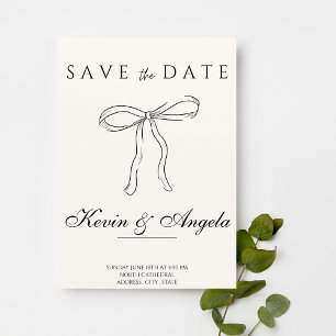 Minimalist Elegant Modern Save the date Wedding Invitation