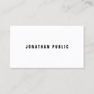 Minimalist Elegant Modern Simple Professional Cool Business Card