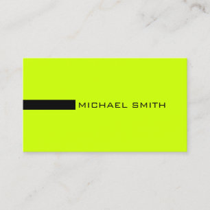 Minimalist Elegant Modern Volt and Black Business Card