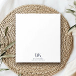 Minimalist Elegant Monogram Dark Navy Blue Stylish Notepad<br><div class="desc">The Custom Minimalist Elegant Monogram Dark Navy Blue Stylish Notepad design is a luxurious and sophisticated addition to your workspace.</div>