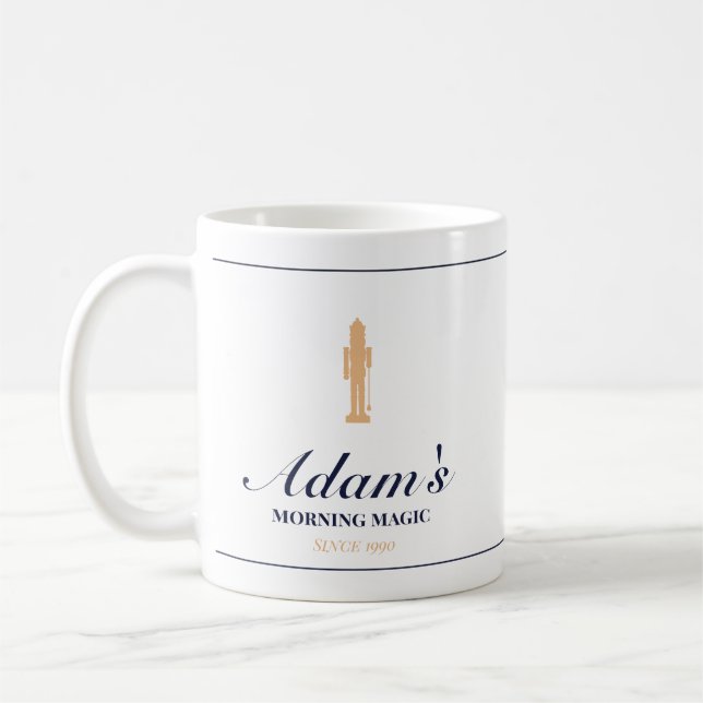 Minimalist elegant personalized christmas mug (Left)