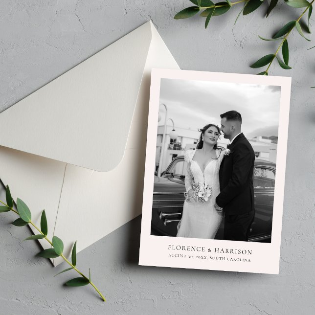 Minimalist Elegant Photo Wedding Save the Date  (Creator Uploaded)