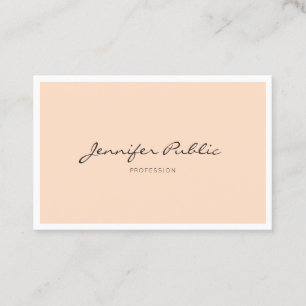 Minimalist Elegant Plain Professional Modern Cool Business Card