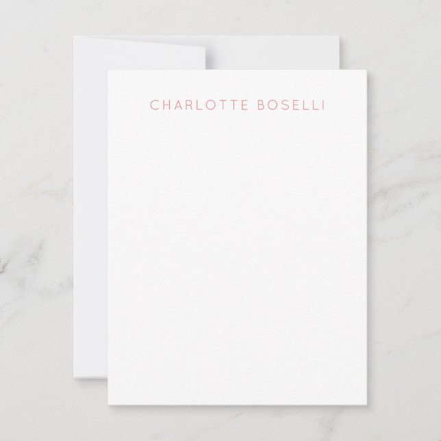 Minimalist Elegant Professional  Card (Front)