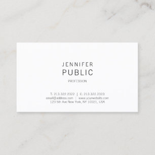 Minimalist Elegant Professional Modern Simple Business Card