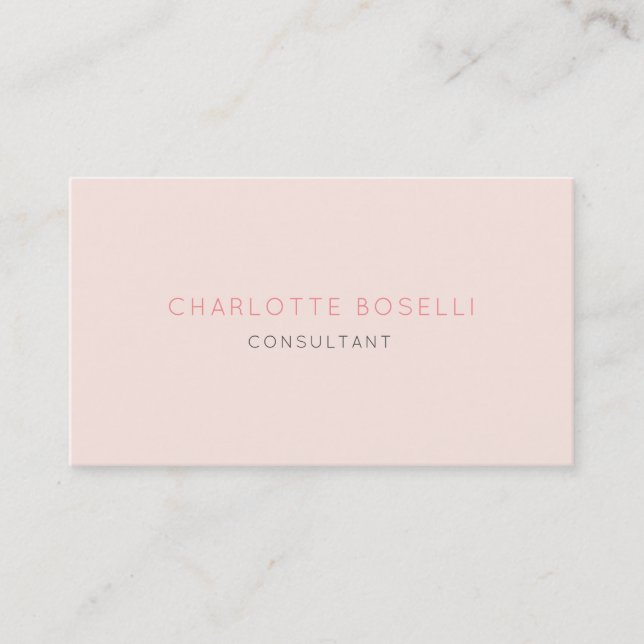 Minimalist Elegant Professional Premium Silk Business Card (Front)