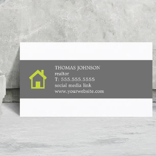 Minimalist Elegant Real Estate Business Card