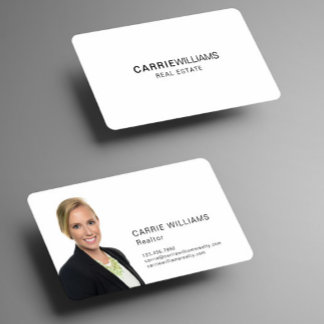 Minimalist Elegant Real Estate Realtor Simple Business Card