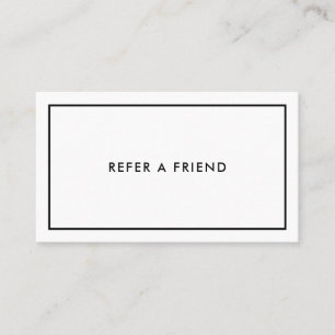 Minimalist Elegant Referral Card