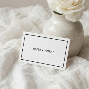 Minimalist Elegant Referral Card