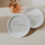 Minimalist Elegant Rehearsal Dinner White Paper Plate<br><div class="desc">Elevate your wedding celebration with the perfect blend of minimalism and elegance embodied in our White Paper Plates adorned with a subtle monogram. Embrace sophistication effortlessly and make your special day truly memorable. Coordinates with the "Chloe" Wedding Invitation Collection. Discover the full matching set by clicking the collection link on...</div>