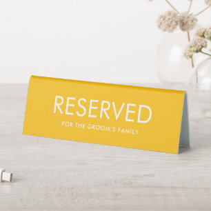 Minimalist Elegant Reserved Table Tent Sign