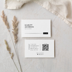 Minimalist Elegant Retro Real Estate Agent Business Card